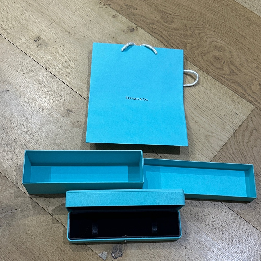 Tiffany & Co. Turquoise Box and Bag Set
